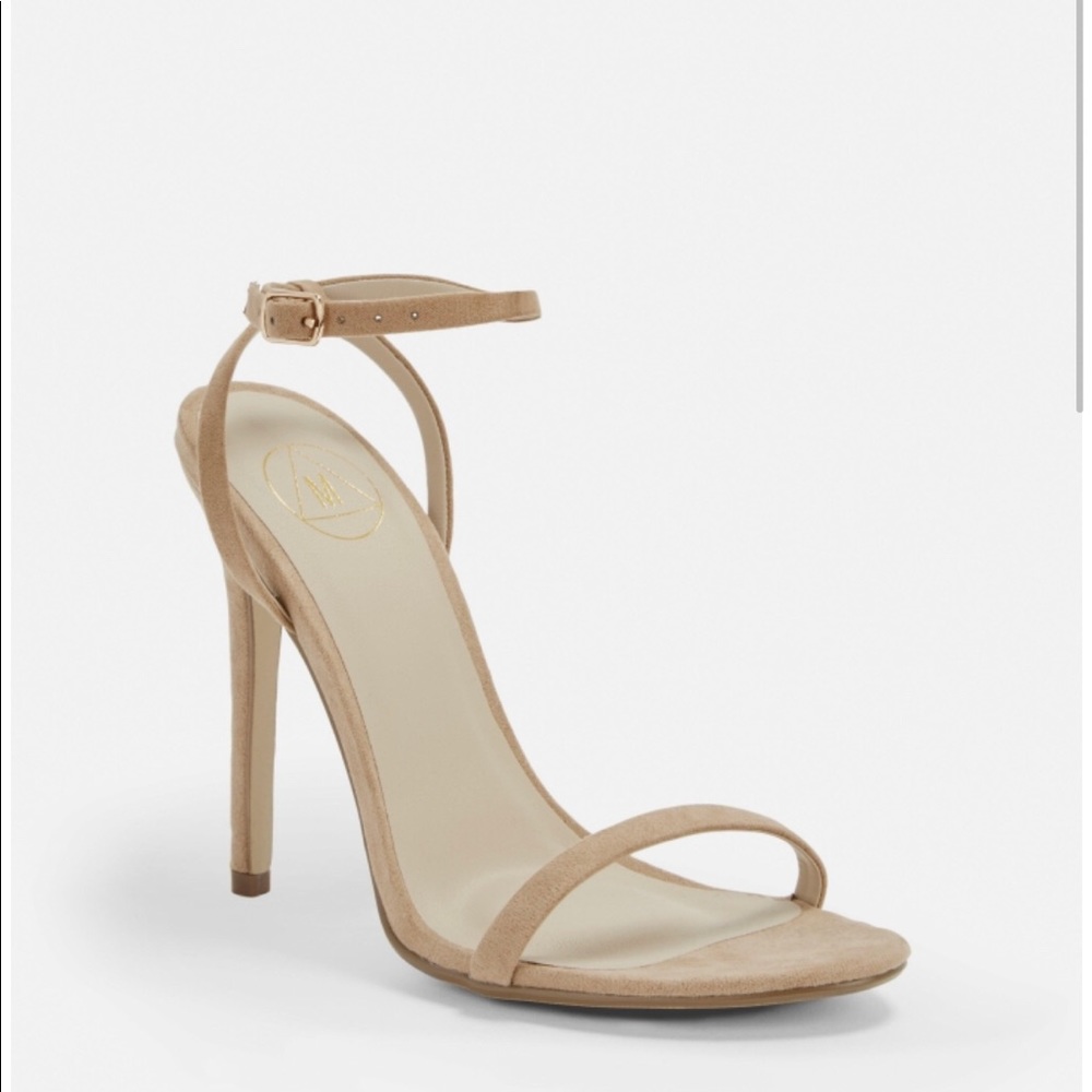 Missguided Nude barely three heels: size 8